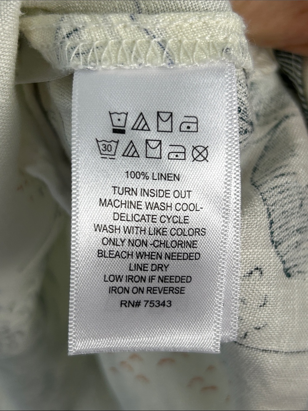 C&C California Cream Palm-Print A-Line Dress - Picture 6 of 6